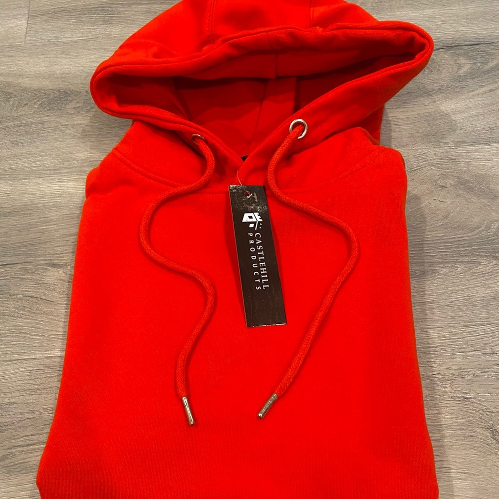 Fire red blank Hoodie
